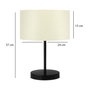 Opviq Lámpara de Mesa de Metal Crema AYD-2849